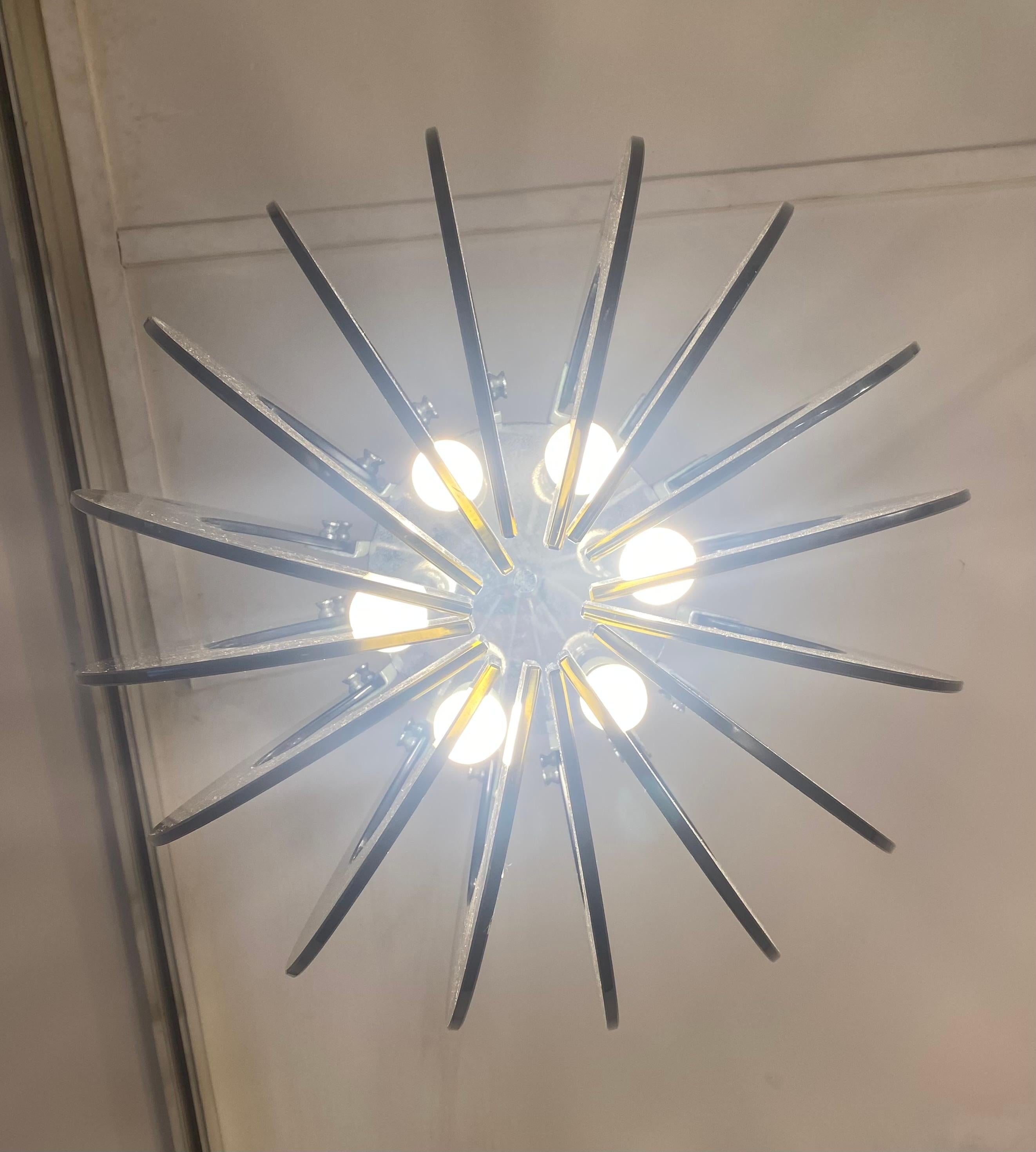 Métal Paire de lampes suspendues, œuvre italienne, 1970 en vente