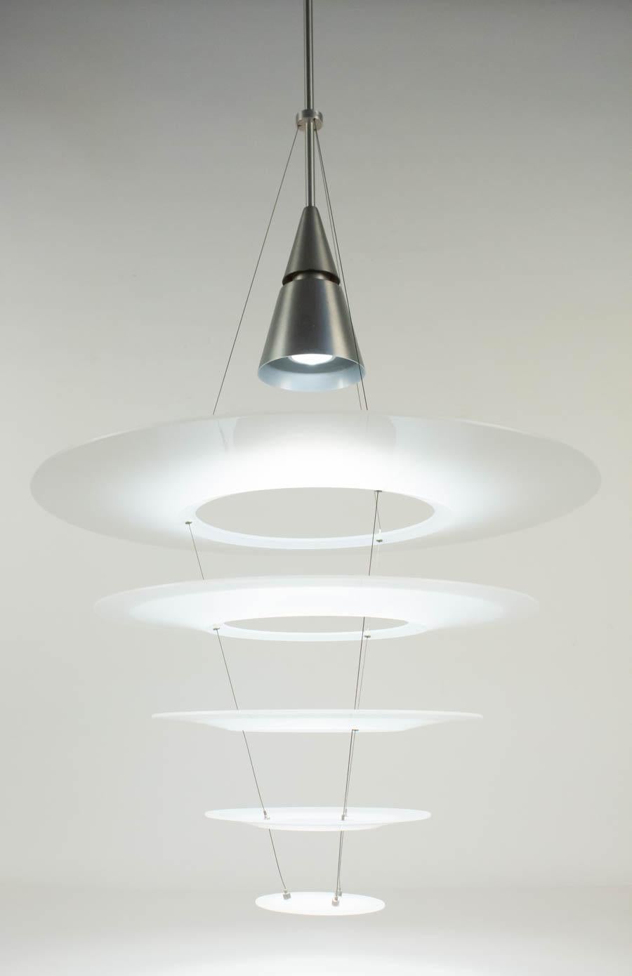 Pair of Hanging Light Fixture, Contemporary, from the House of Louis Poulsen For Sale 1