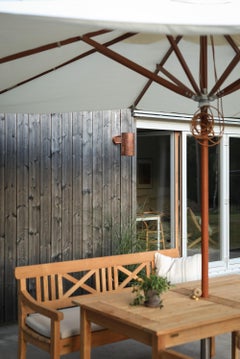 Pair of Hans-Agne Jakobsson C627/110 'Rulle' Raw Copper Outdoor Sconces