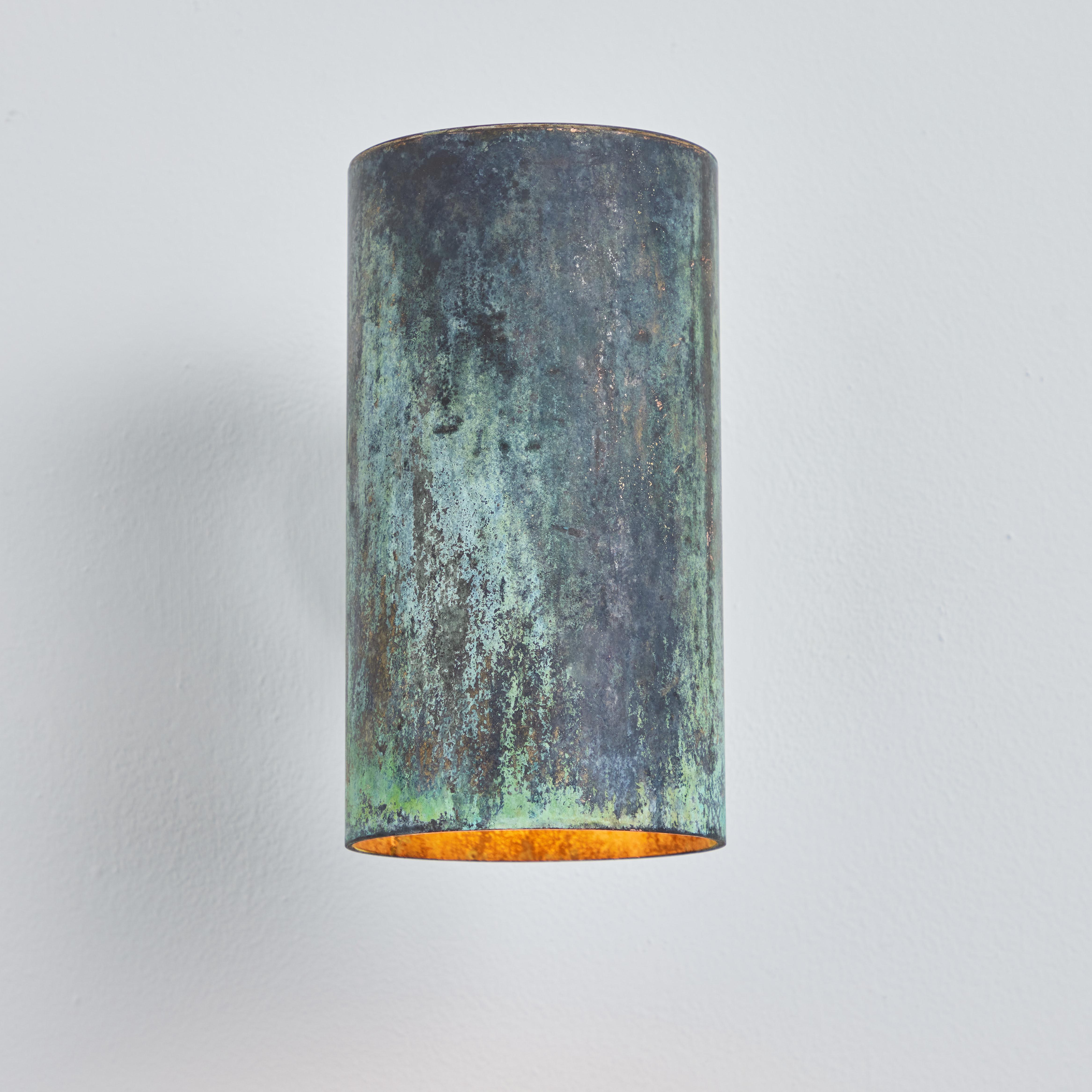 Pair of Hans-Agne Jakobsson C 627/110 'Rulle' Darkly Patinated Outdoor Sconces For Sale 1