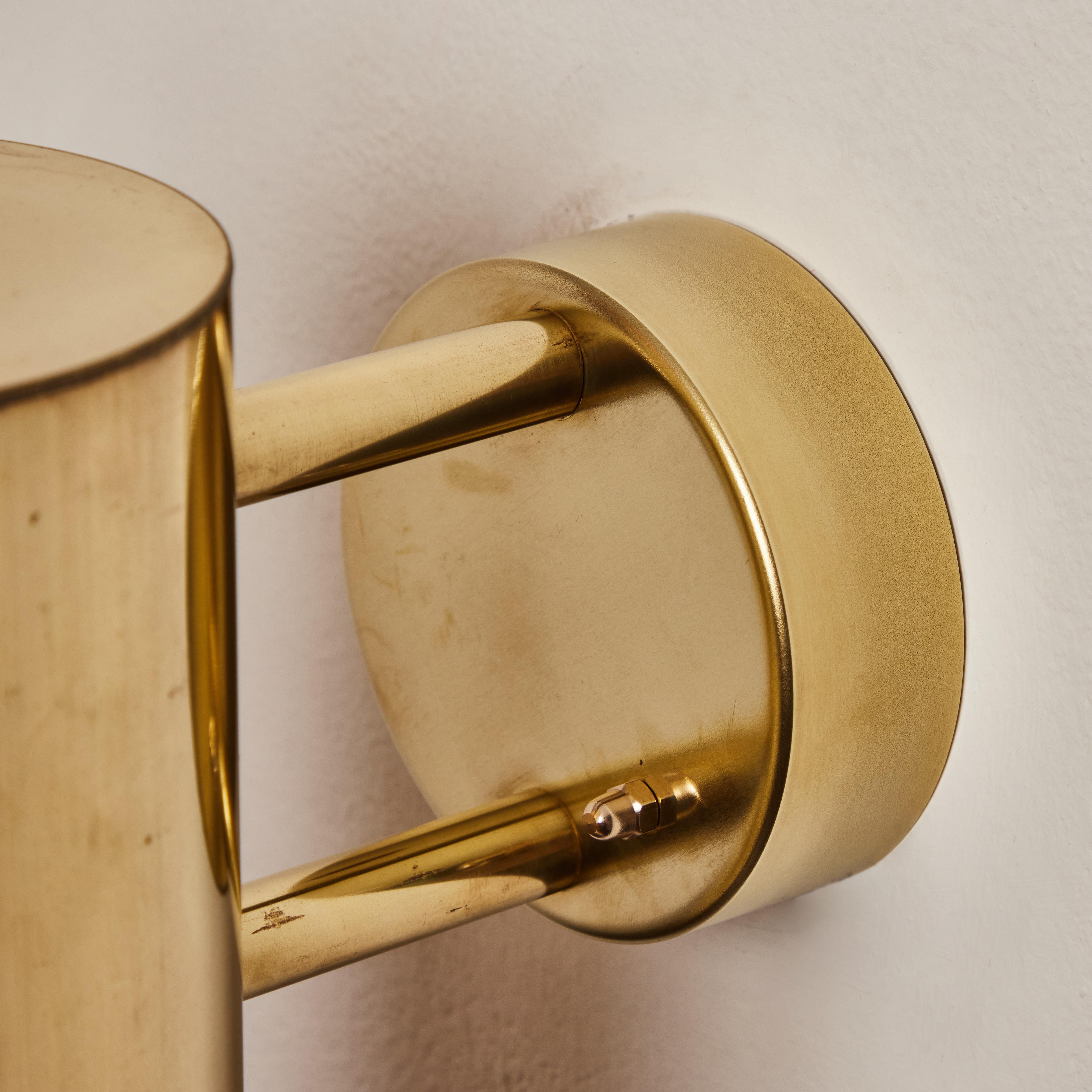 Pair of Hans-Agne Jakobsson C 627/110 'Rulle' Raw Brass Outdoor Sconces For Sale 4