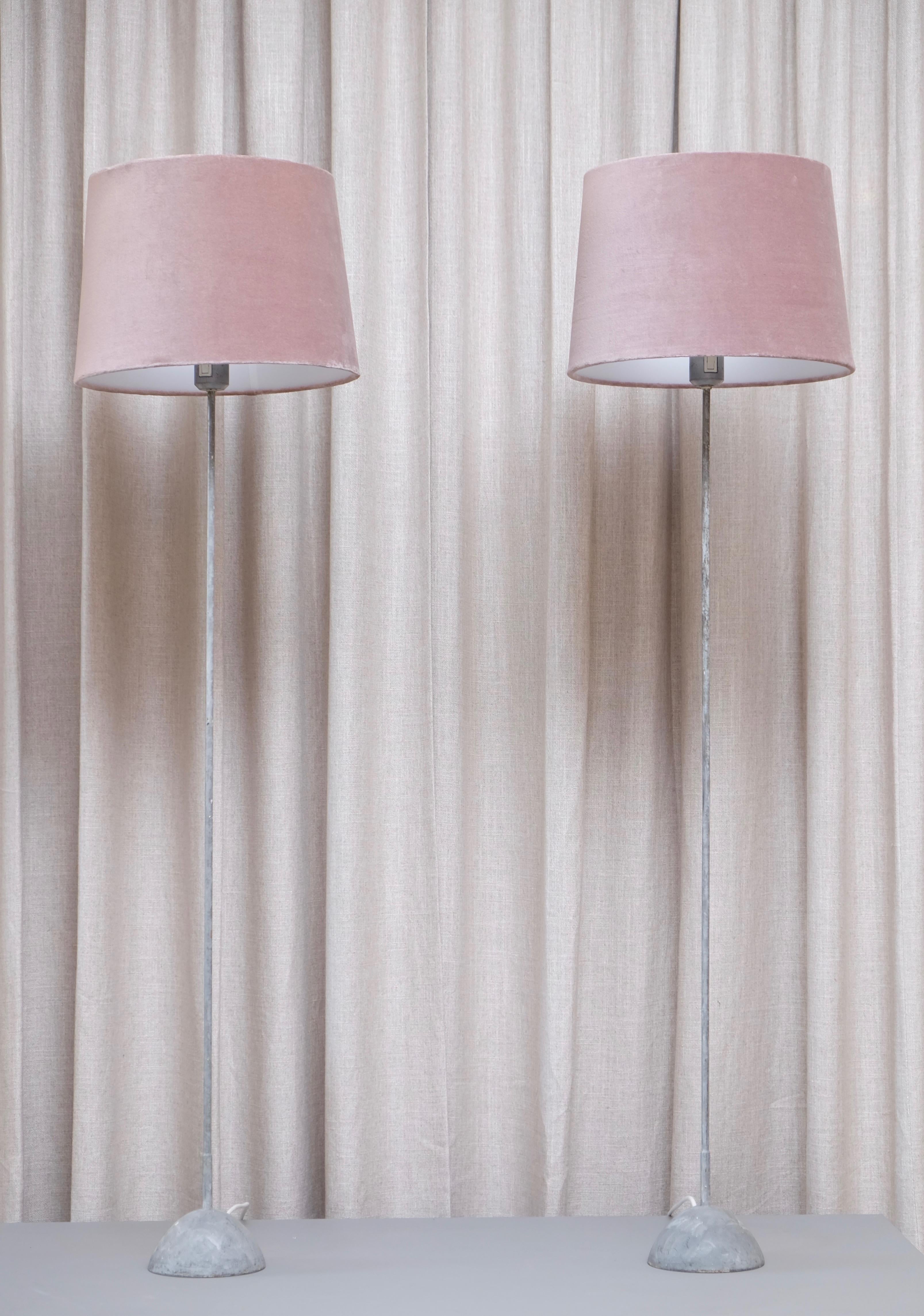 Brass Pair of Hans-Agne Jakobsson Floor Lamps, 1960s