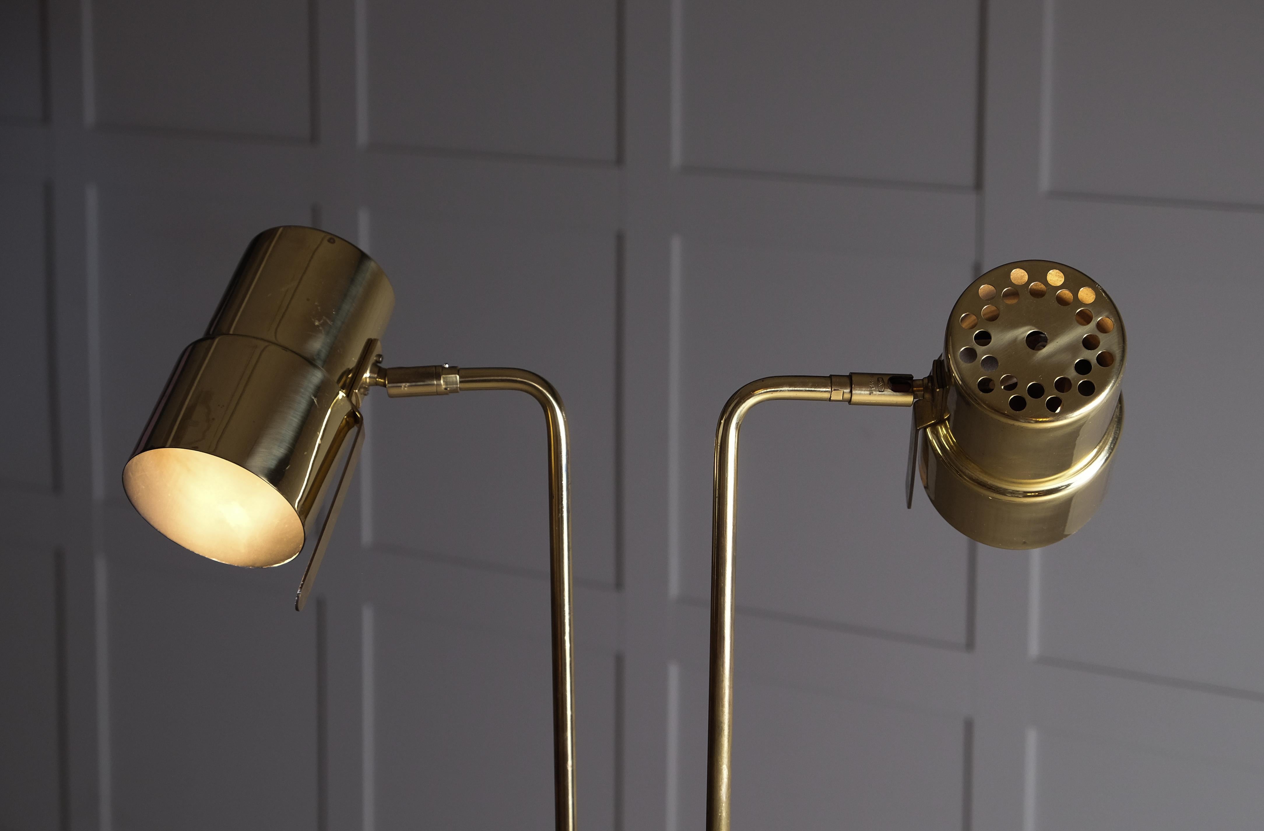 Pair of Hans-Agne Jakobsson Floor Lamps Model G-154, 1970s For Sale 1