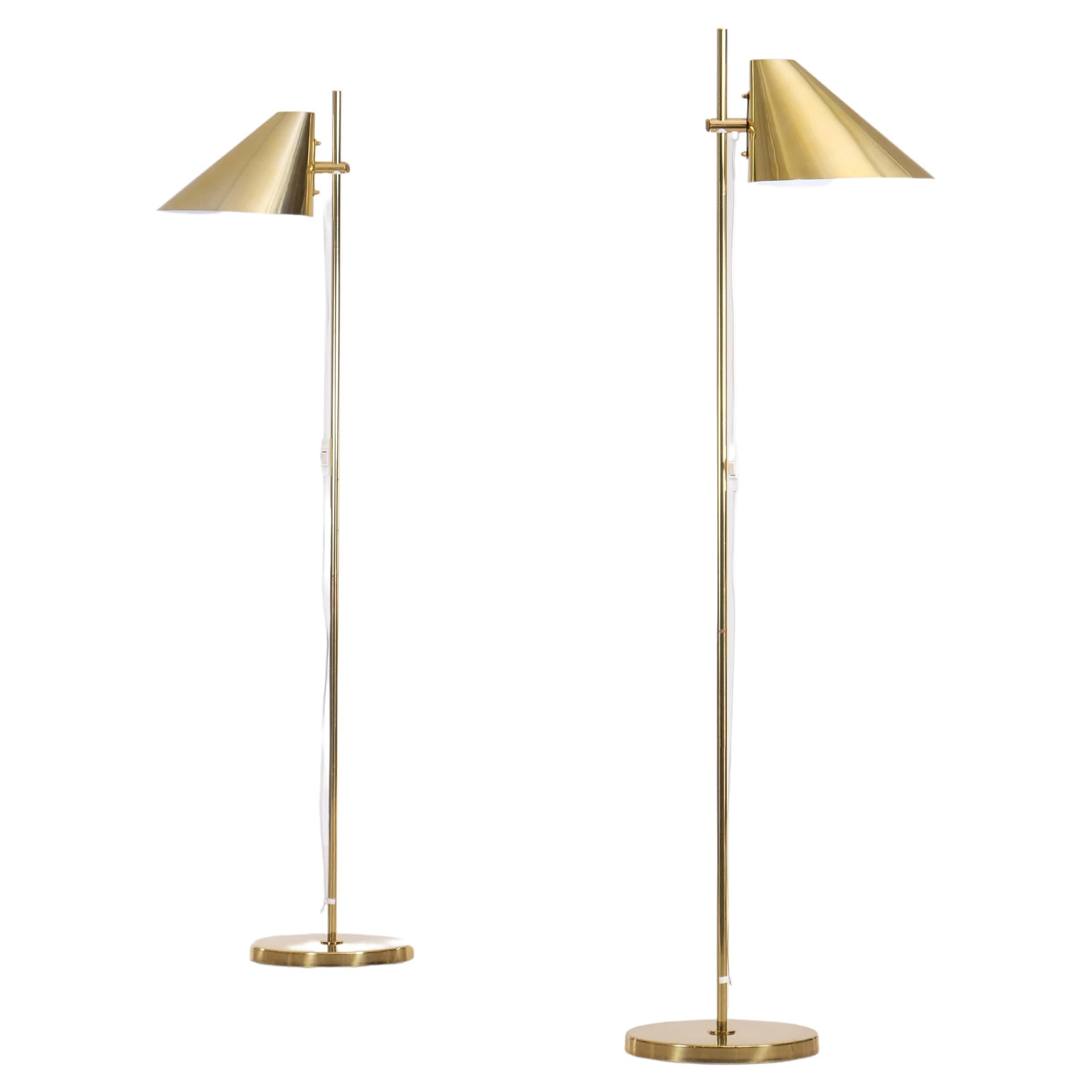 Pair of Hans-Agne Jakobsson Floor Lamps Model G-185, 1970s