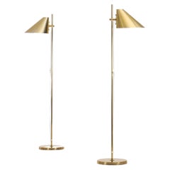 Pair of Hans-Agne Jakobsson Floor Lamps Model G-185, 1970s