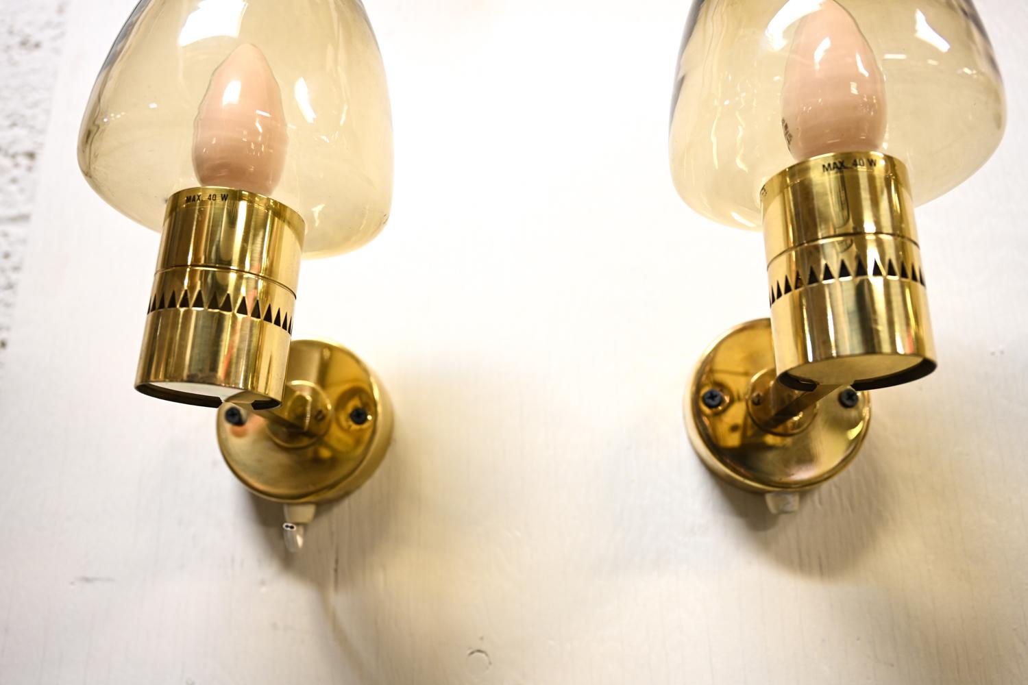 Mid-Century Modern Pair of Hans Agne Jakobsson for AB Markaryd Sconces