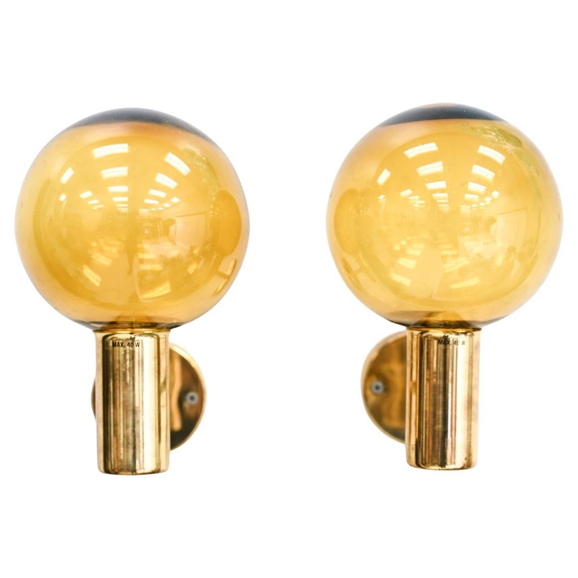 Pair of Hans-Agne Jakobsson for Markaryd V-149 Danish Mid-Century Sconces