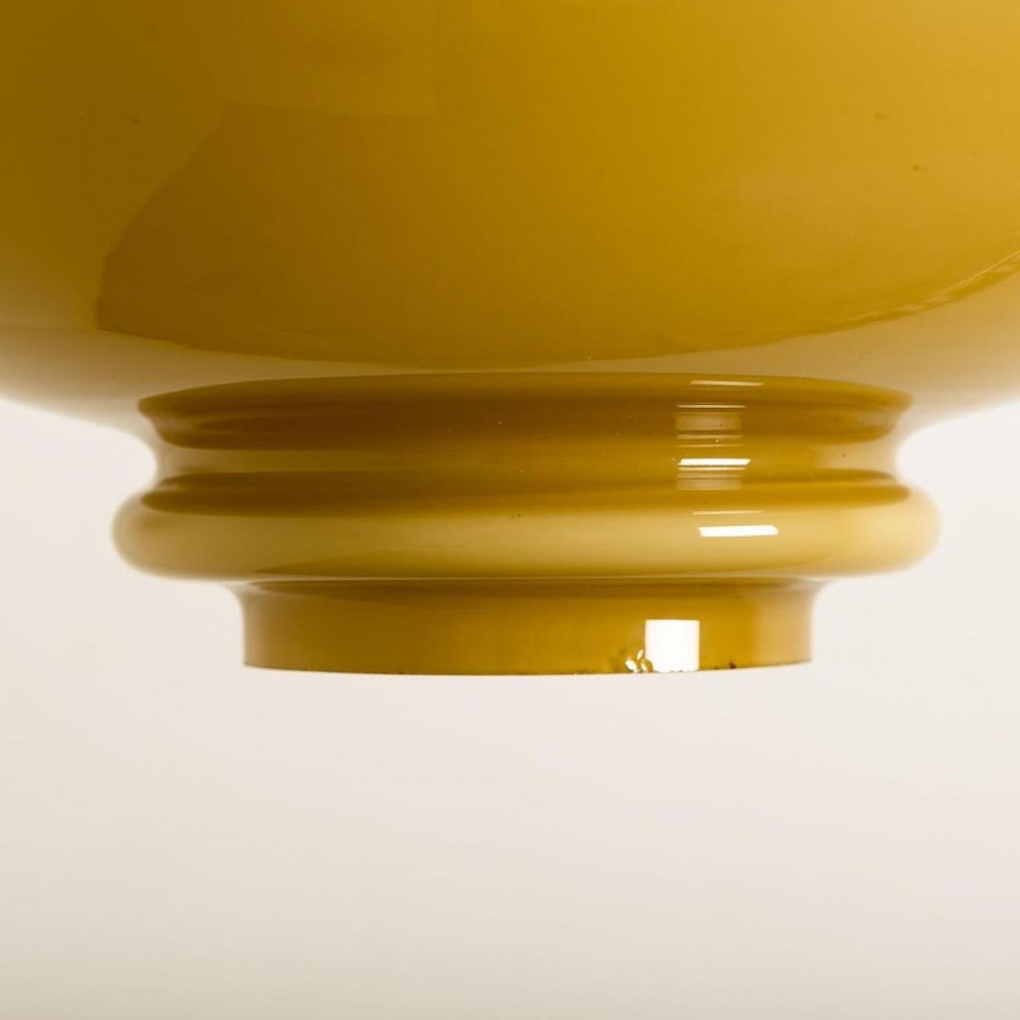 Late 20th Century Pair of Hans-Agne Jakobsson for Staff Braun Glass Pendant Lights, 1960 For Sale