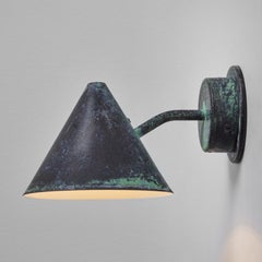 Pair of Hans-Agne Jakobsson 'Mini-Tratten' Darkly Patinated Outdoor Sconces