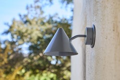 Coppia di lampade da esterno "Mini-Tratten" di Hans-Agne Jakobsson in argento verniciato