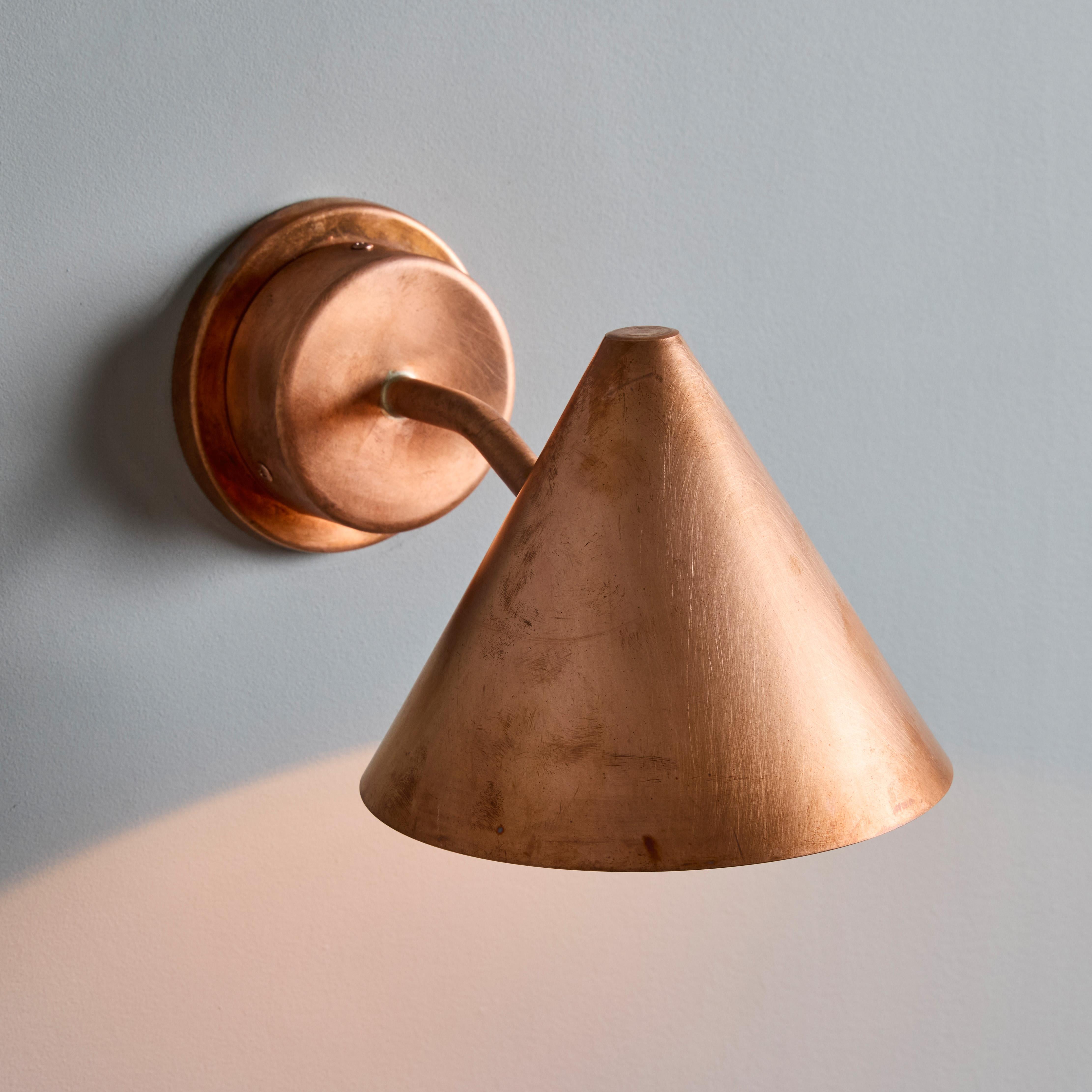 Coppia di lampade da esterno in rame grezzo 'Mini-Tratten' di Hans-Agne Jakobsson in vendita 5