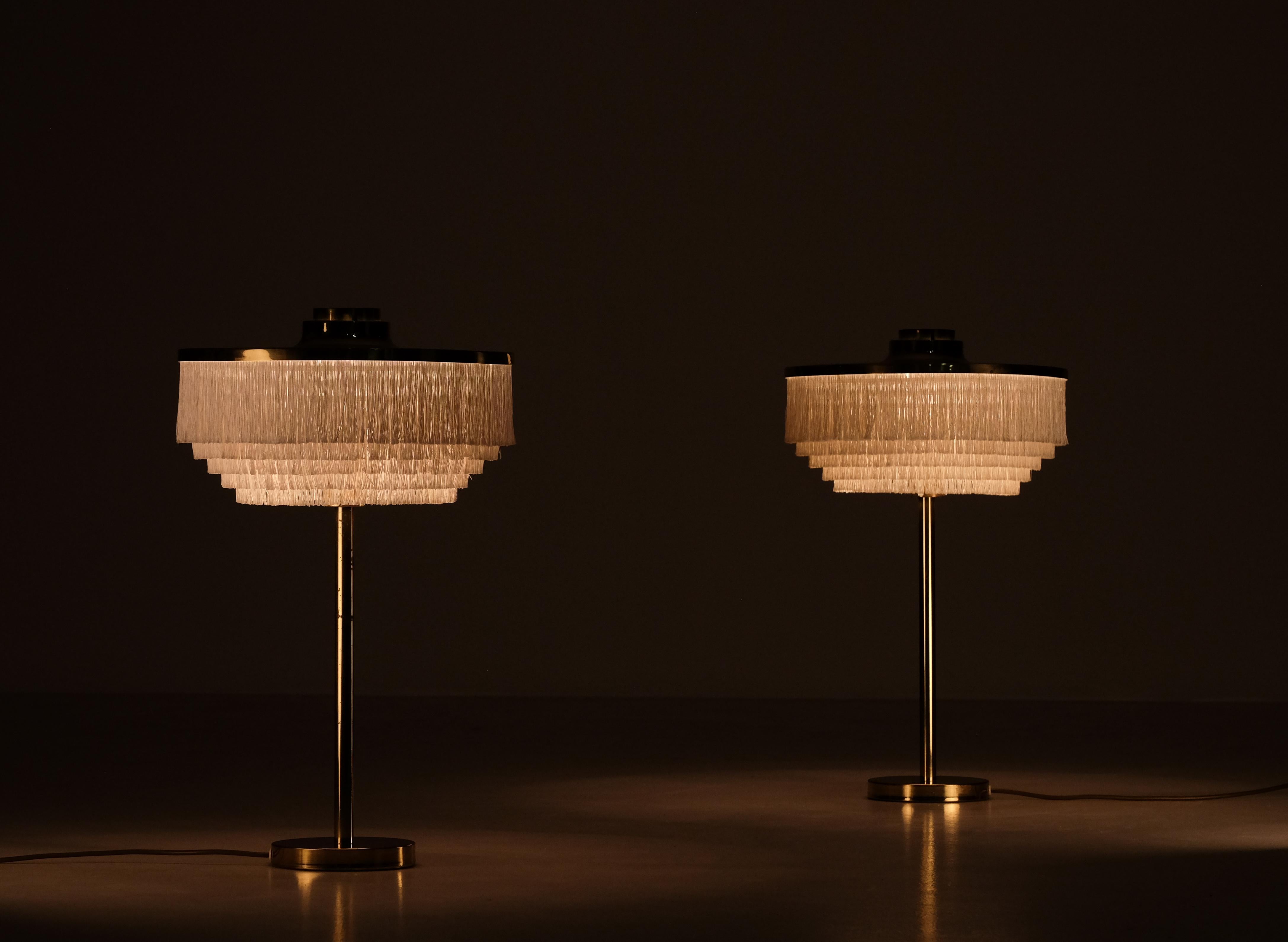 Scandinave moderne Paire de lampes de bureau Hans-Agne Jakobsson modèle B-138 en laiton, années 1960 en vente