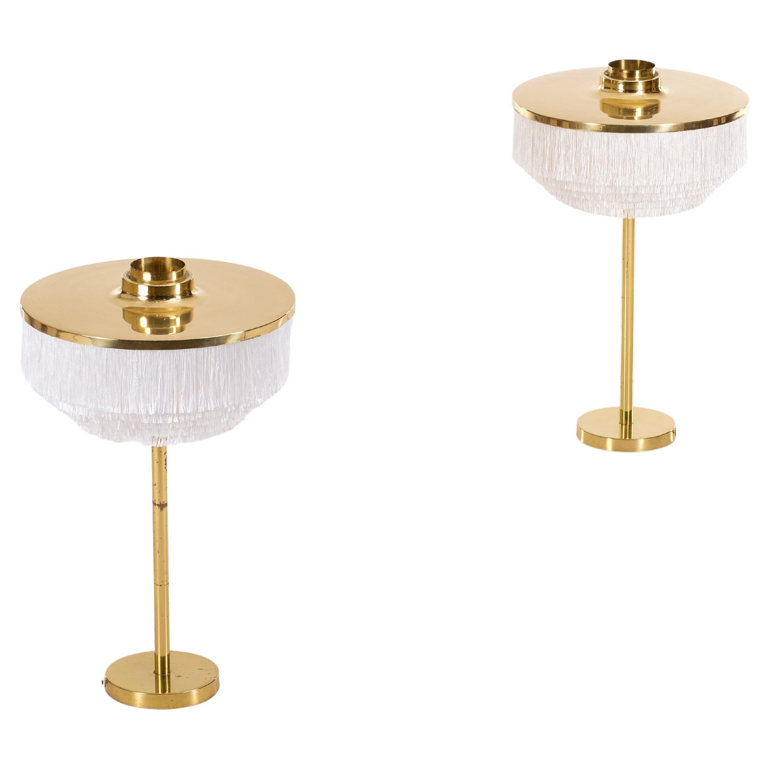 Pair of Hans-Agne Jakobsson Model B-138 Brass Table Lamps, 1960s For Sale