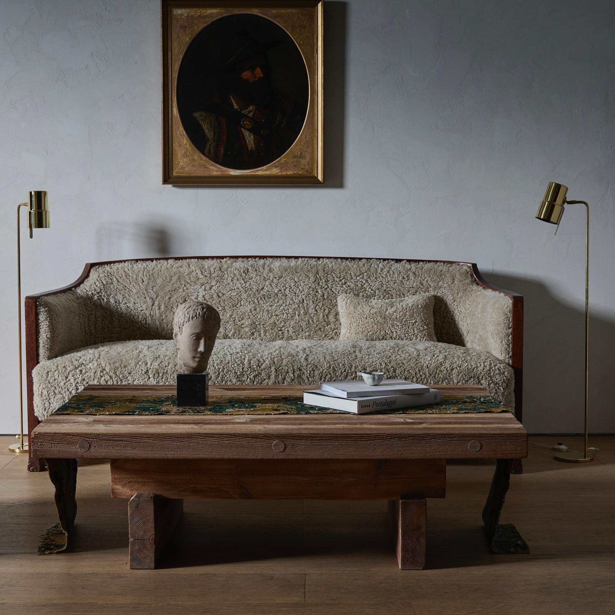 Laiton Paire de lampadaires en laiton Hans-Agne Jakobsson Model G-154 en vente