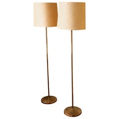 Pair of Hans-Agne Jakobsson Polished Brass Floor Lamps