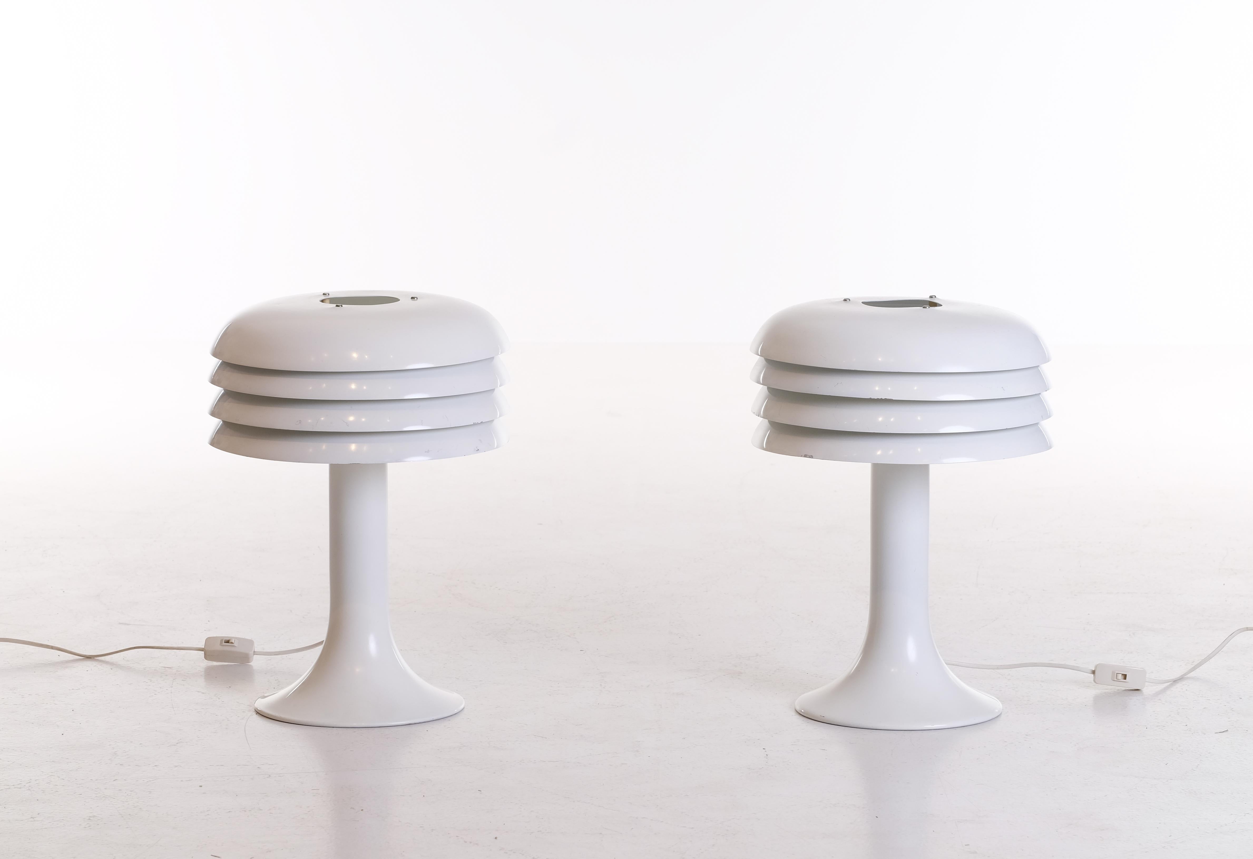 Scandinavian Modern Pair of Hans-Agne Jakobsson Table Lamps Bn-26, 1960s For Sale