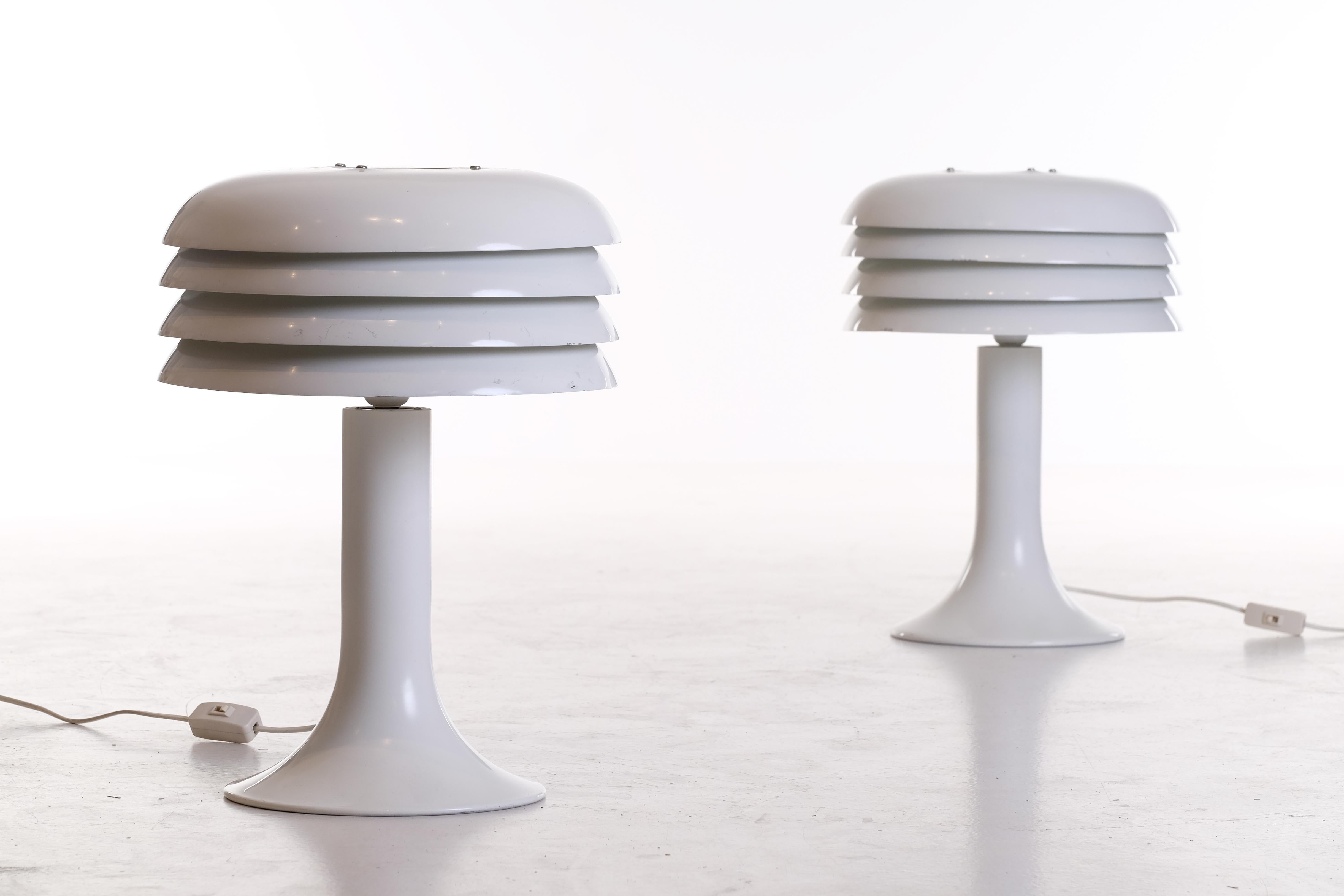 Pair of Hans-Agne Jakobsson Table Lamps Bn-26, 1960s For Sale 1