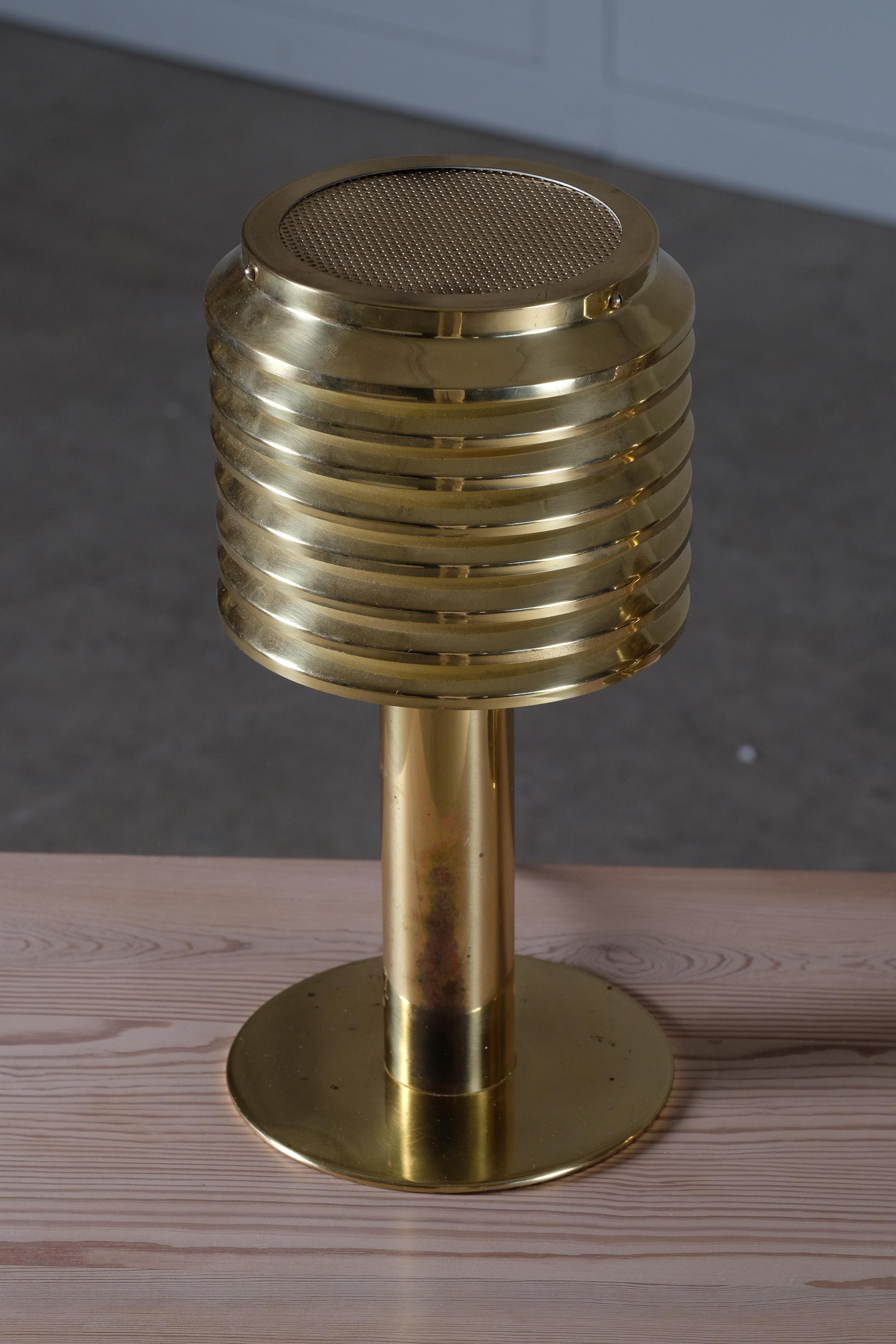 Brass Pair of Hans-Agne Jakobsson Table Lamps Model B-142, 1960s