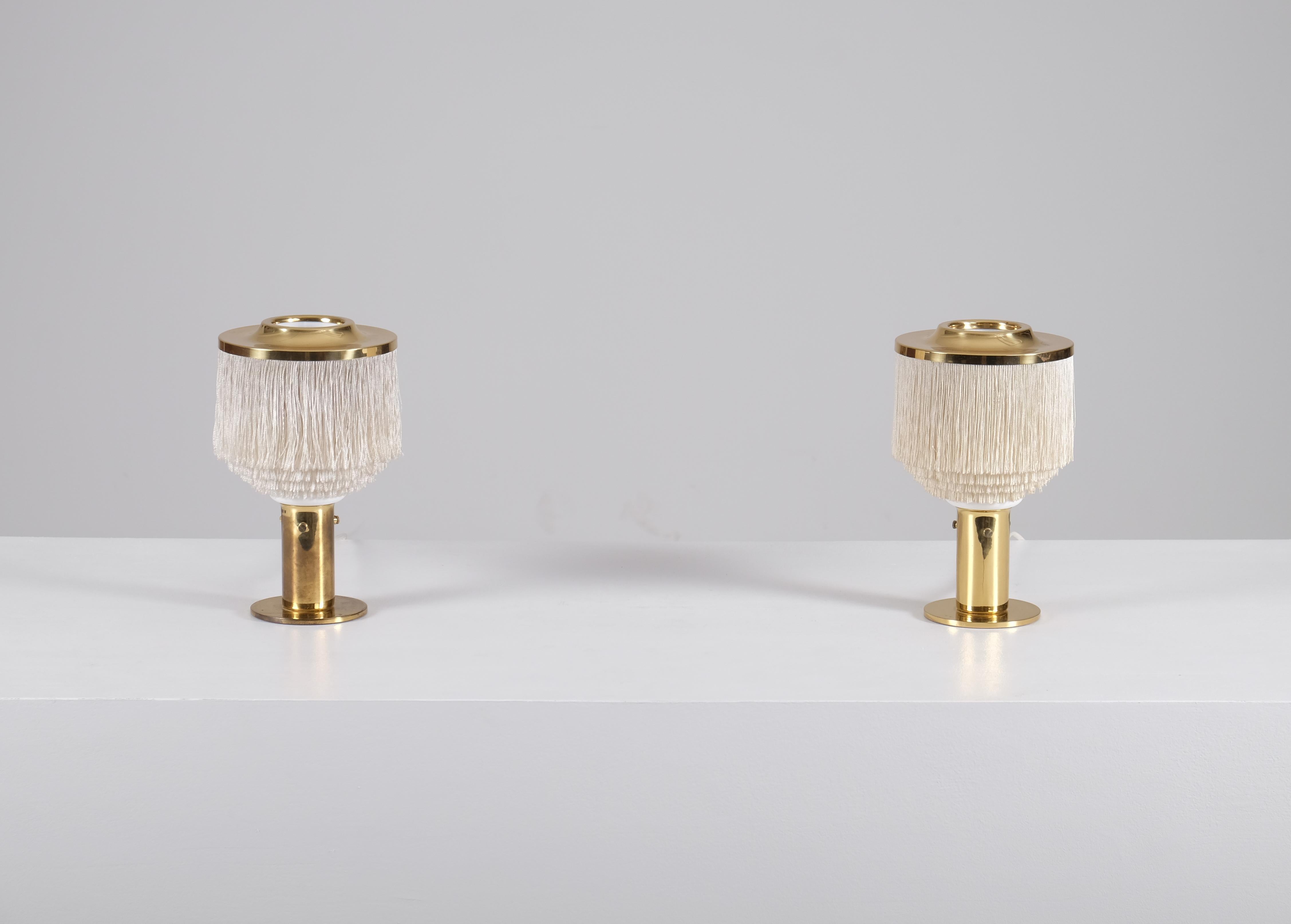 Swedish Pair of Hans-Agne Jakobsson Table Lamps Model B-145, 1960s For Sale