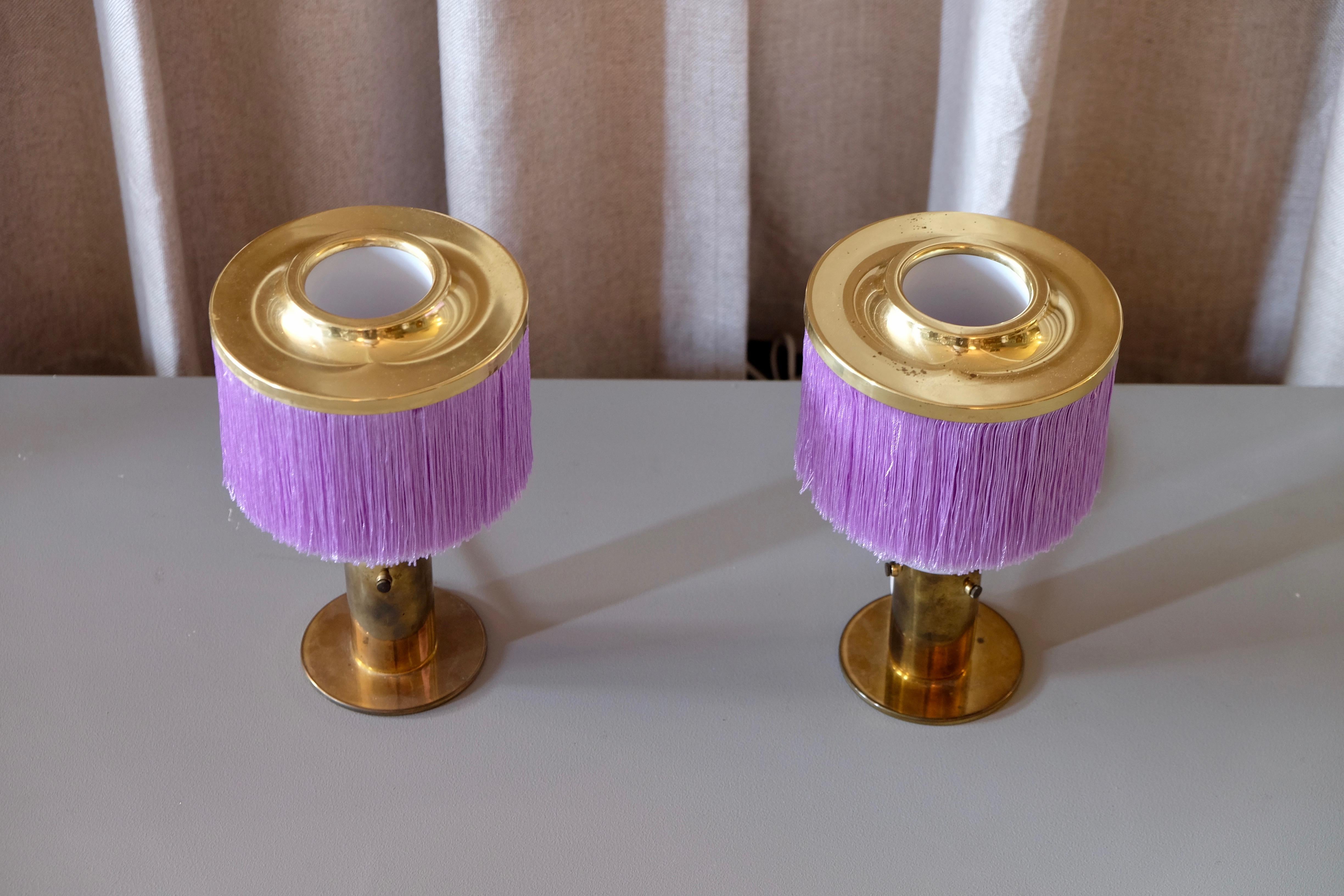 Mid-20th Century Pair of Hans-Agne Jakobsson Table Lamps Model B-145, 1960s