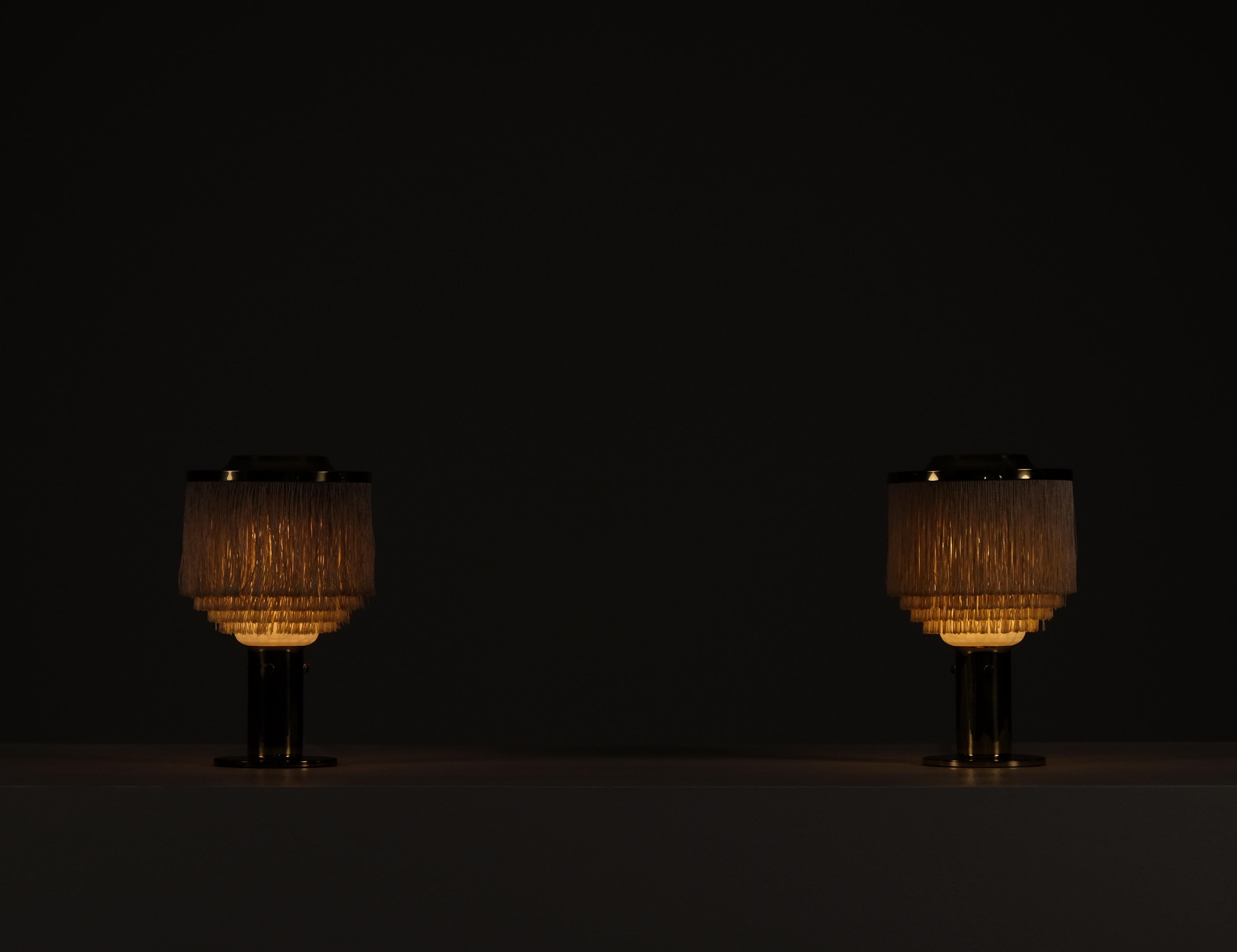 Pair of Hans-Agne Jakobsson Table Lamps Model B-145, 1960s In Good Condition For Sale In Stockholm, SE
