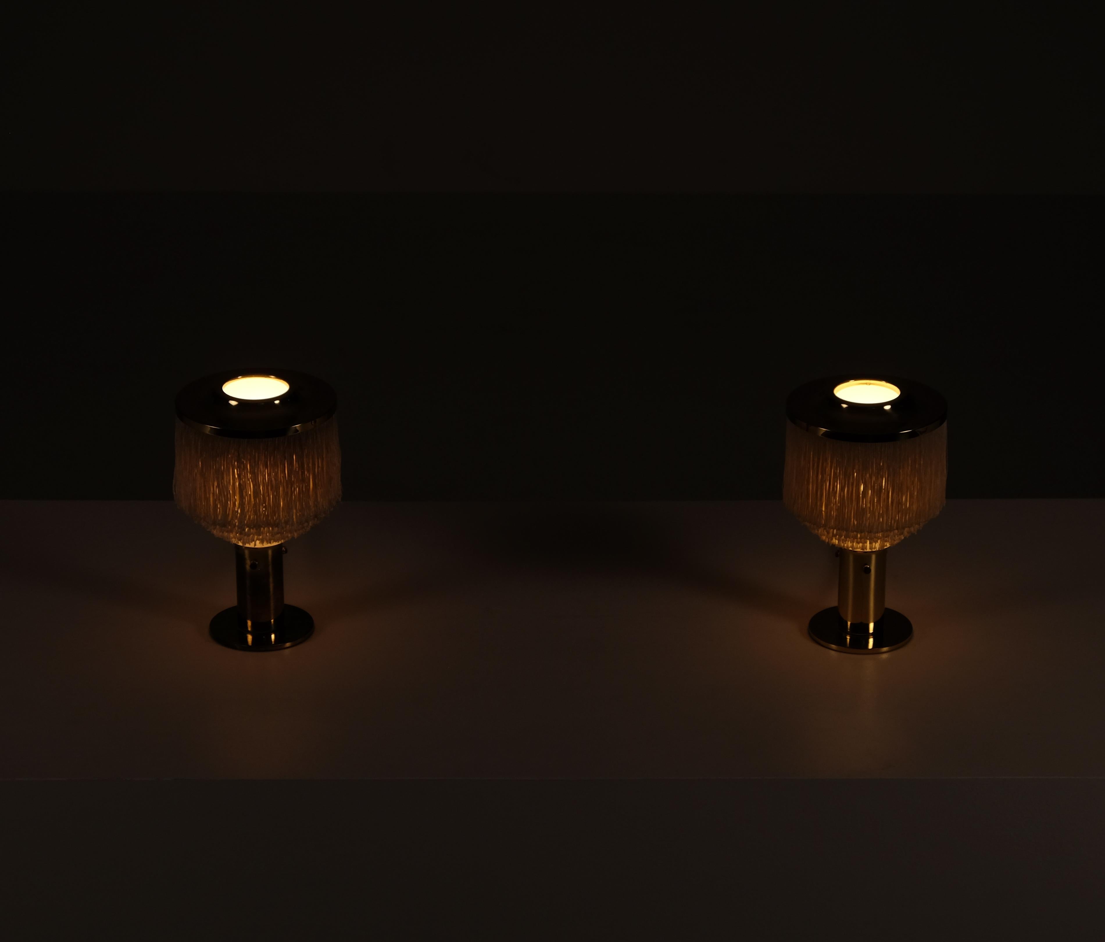 Mid-20th Century Pair of Hans-Agne Jakobsson Table Lamps Model B-145, 1960s For Sale