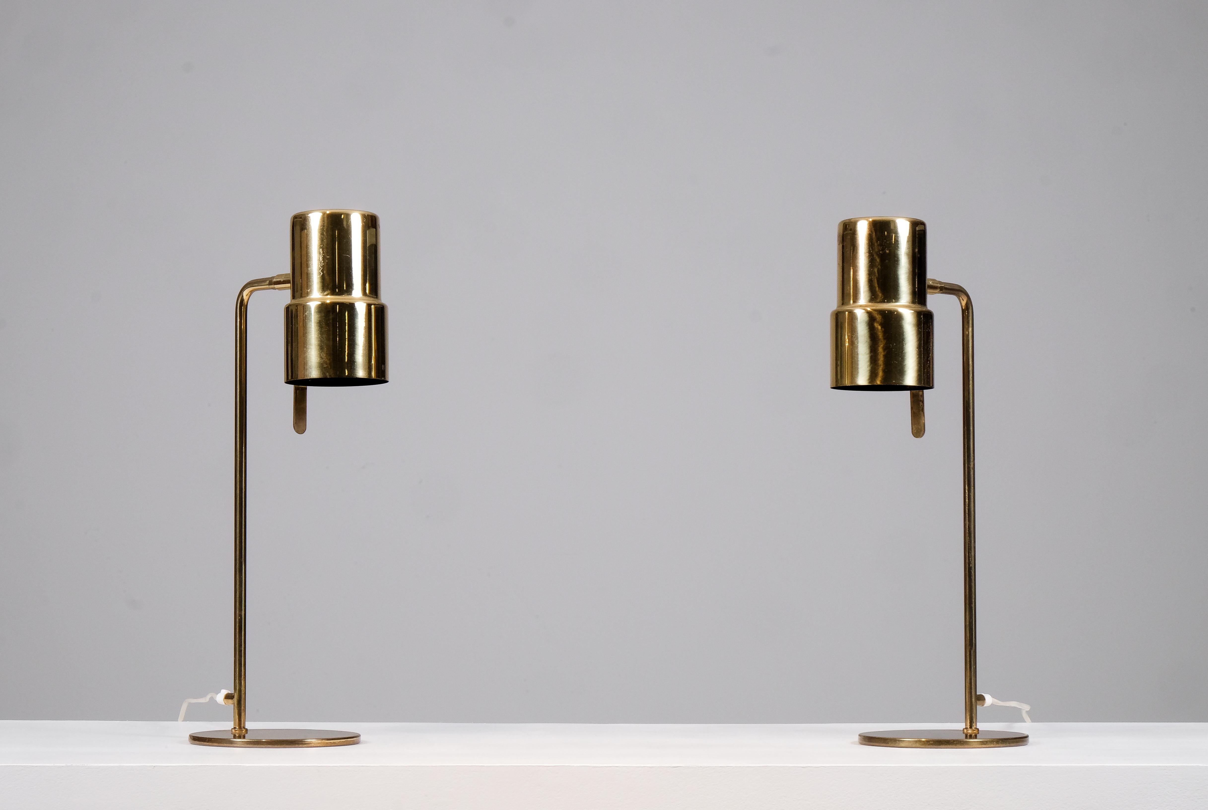 Paire de lampes de bureau Hans-Agne Jakobsson modèle B-195, années 1960 en vente 2