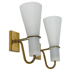 Coppia di appliques Hans Bergström ASEA in ottone 1950s