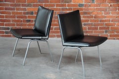 Pair of Hans J Wegner Airport Side Chairs by A.P. Stolen, Restored