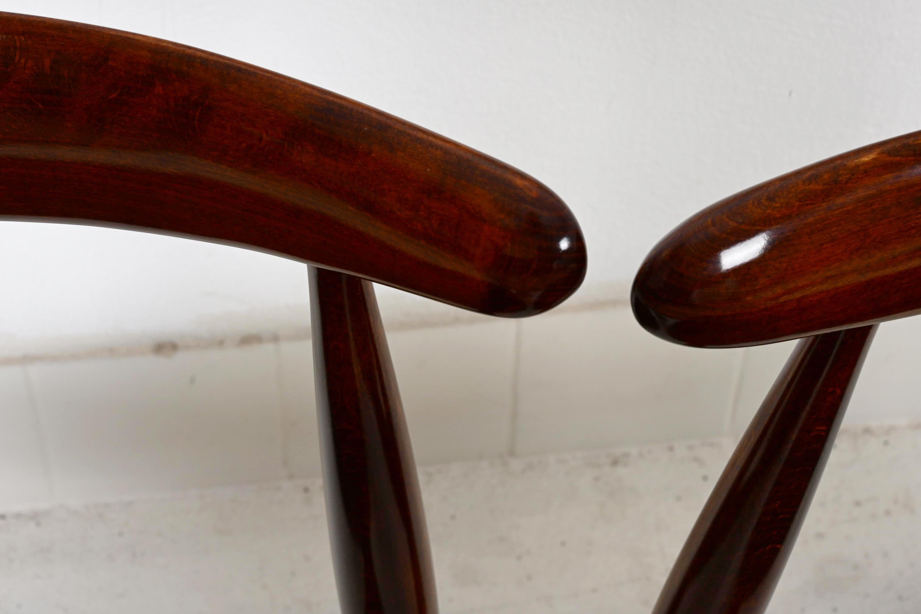 Paire de chaises Hans J. Wegner FH 4103 Heart Chair en vente 6