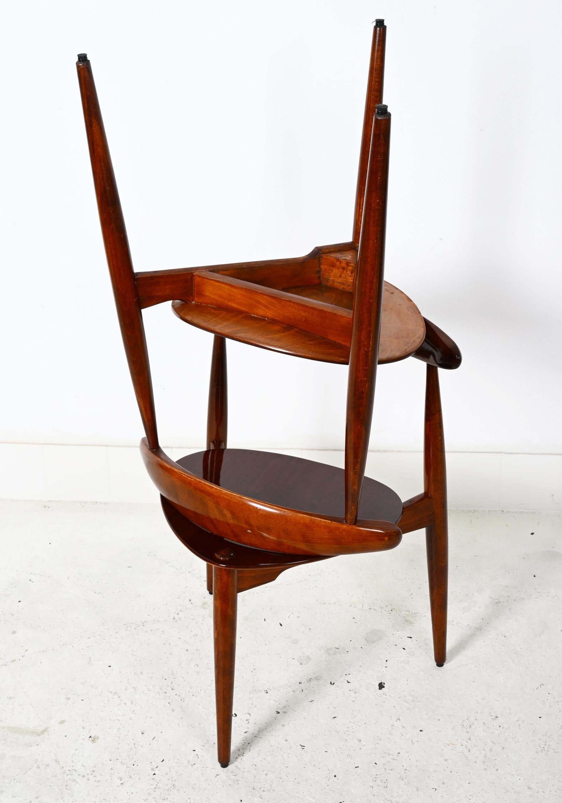 Paire de chaises Hans J. Wegner FH 4103 Heart Chair en vente 7