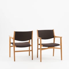 Pair of Hans J. Wegner JH-515 Armchairs for Johannes Hansen