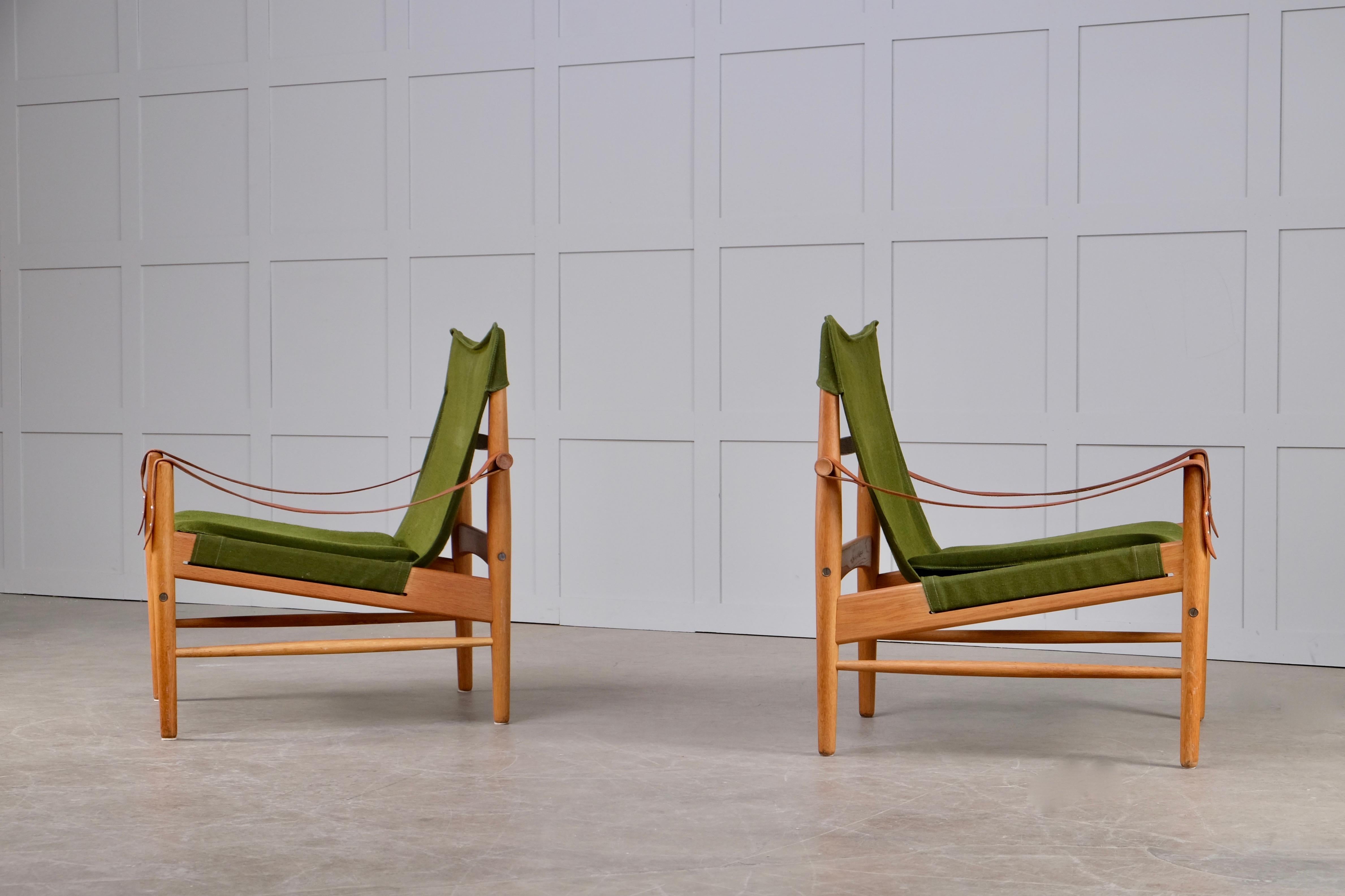 Pair of Hans Olsen Easy Chairs, 1960s In Good Condition For Sale In Stockholm, SE