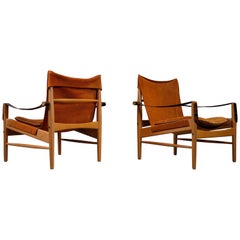 Pair of Hans Olsen Easy Chairs, 1960s