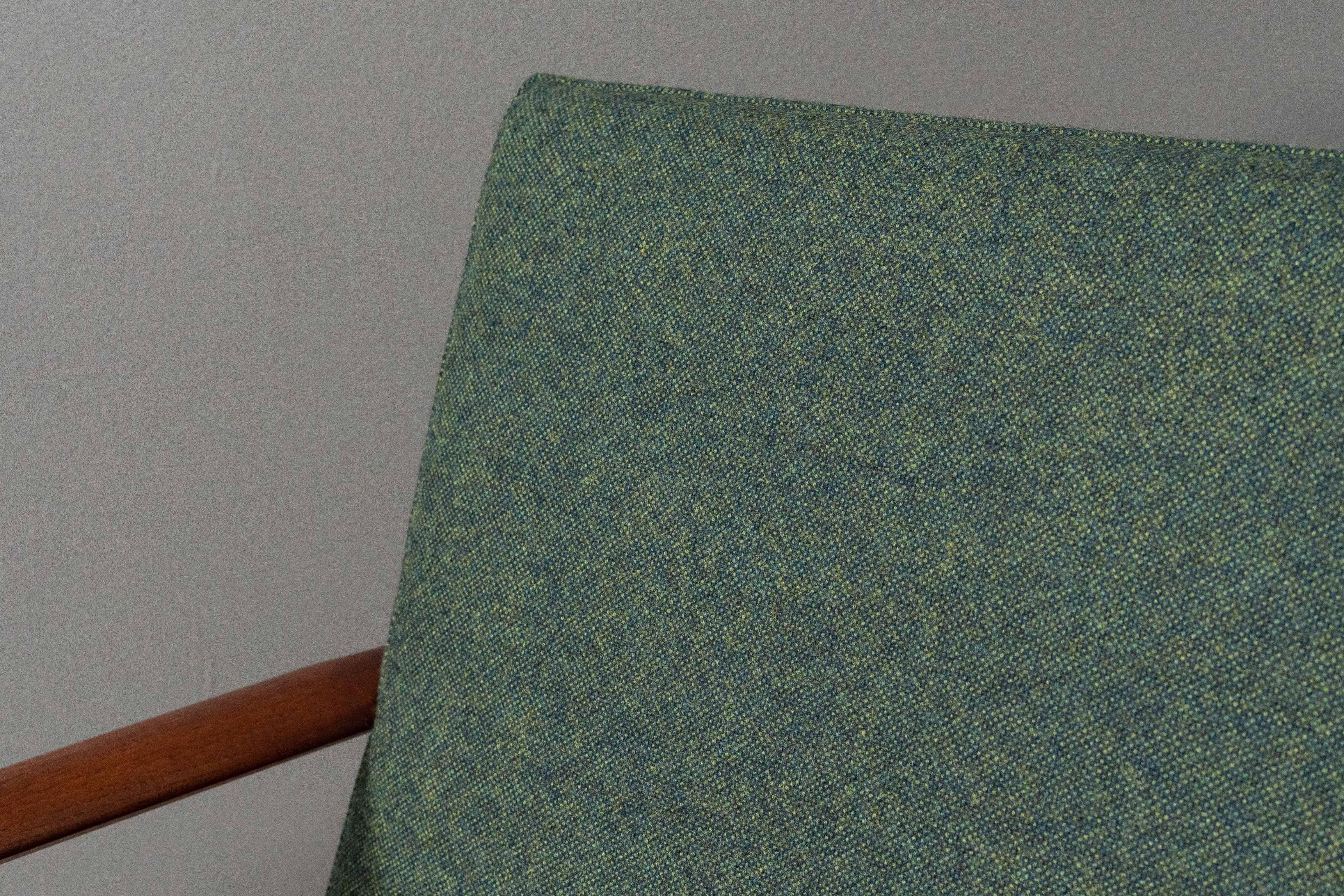 Wool Pair of Hans Olsen Lounge Chairs