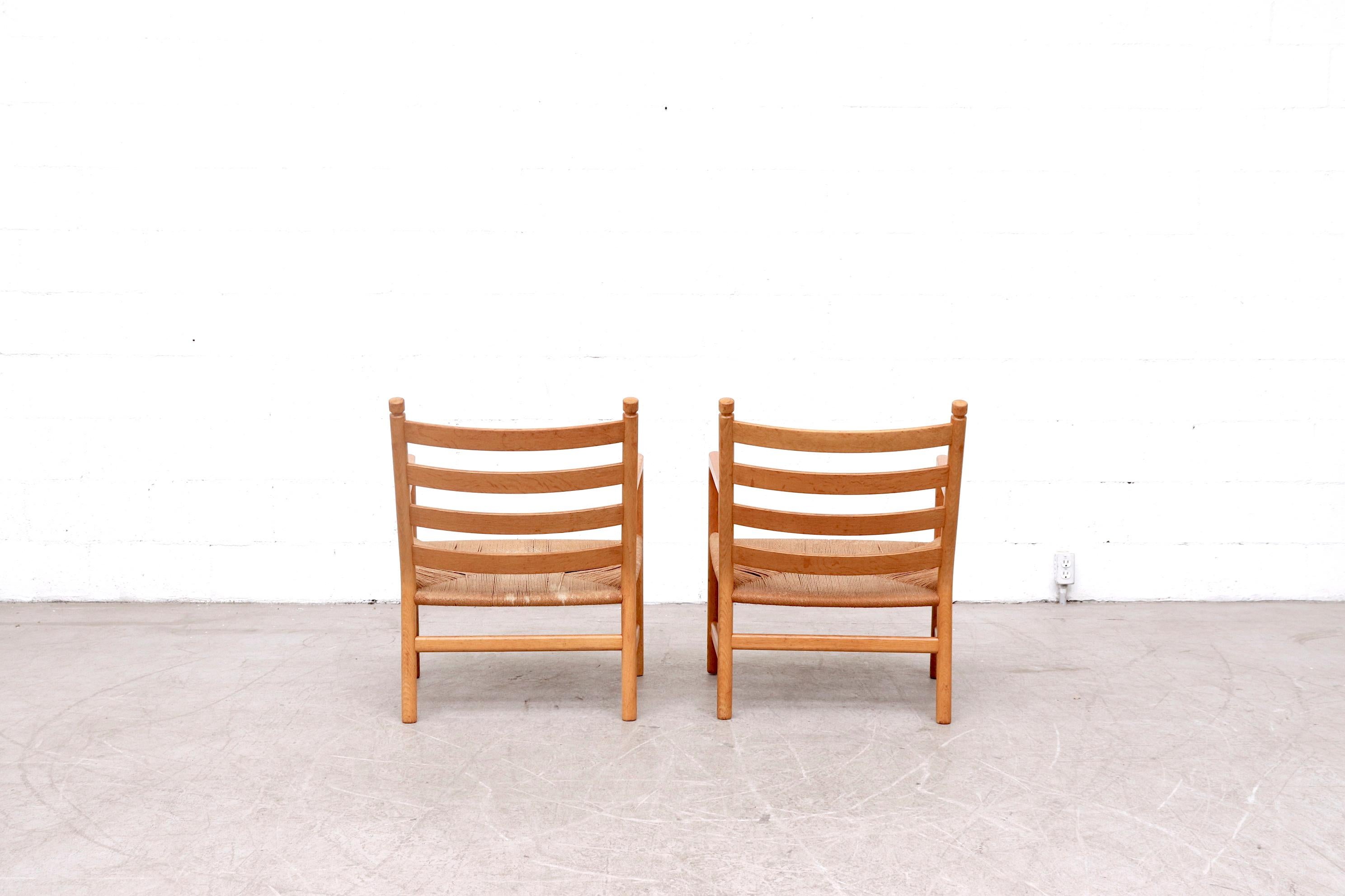 Danish Pair of Hans Wegner CH44 Lounge Chairs for Carl Hansen & Son, Denmark