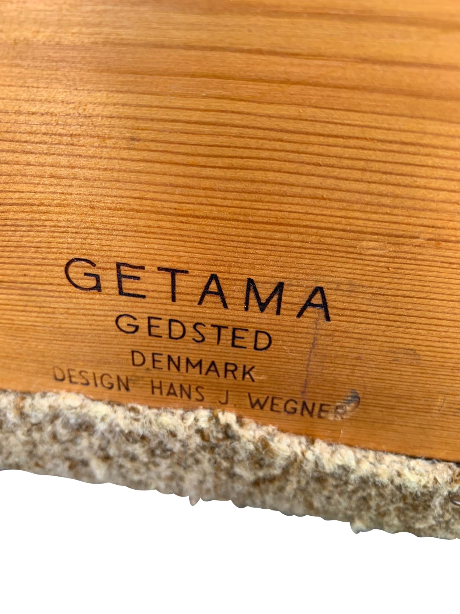 Pair of Hans Wegner chairs GE 300 easy chairs for GETAMA, Mid-Century Modern.