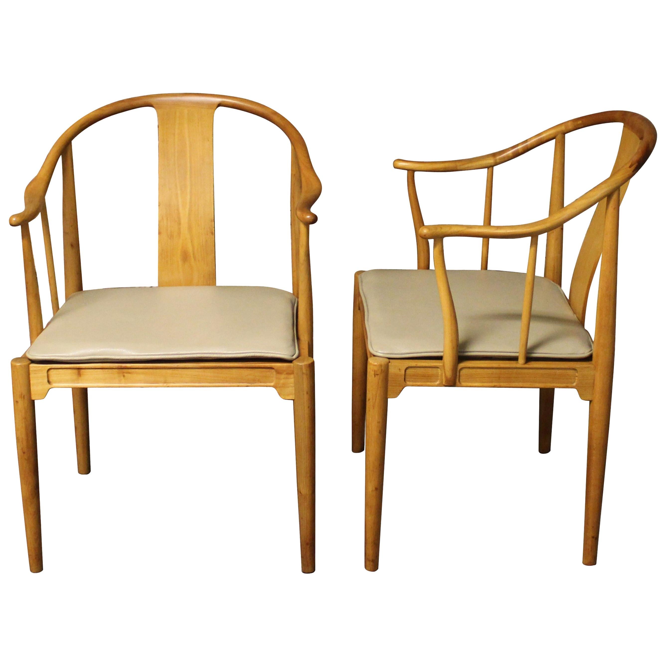 Pair of Hans Wegner Chinese Chairs for Fritz Hansen