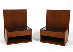 Paire de tables de chevet en teck Hans Wegner for Getama C.I.C. 1960