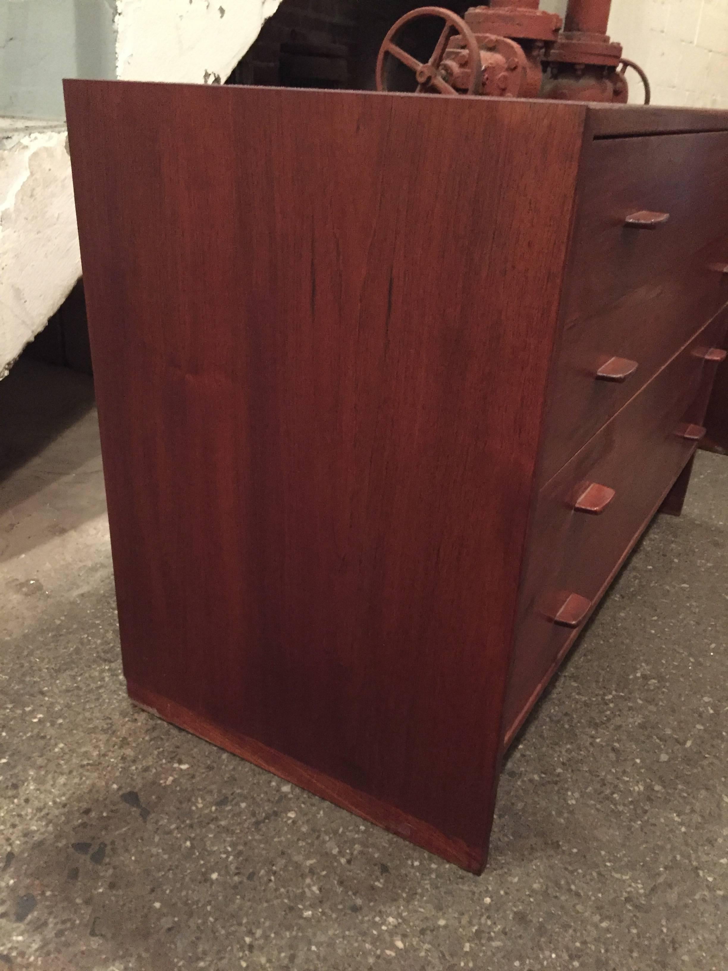 Veneer Pair of Hans Wegner for Ry Mobler Teak Cabinets