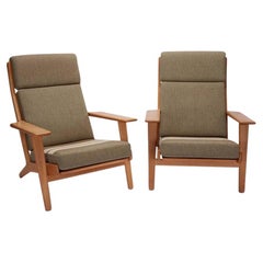 Pair of Hans Wegner: "GE290A" Highback Chairs