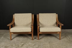 Vintage Pair of Hans Wegner Lounge Chairs, Model GE-530, from Denmark circa 1960