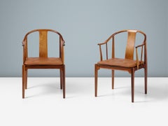 Paar Hans Wegner China-Stühle aus Rosenholz, ca. 1950er Jahre