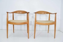 Pair of Hans Wegner Round Chairs