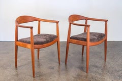 Pair of Hans Wegner Round Chairs