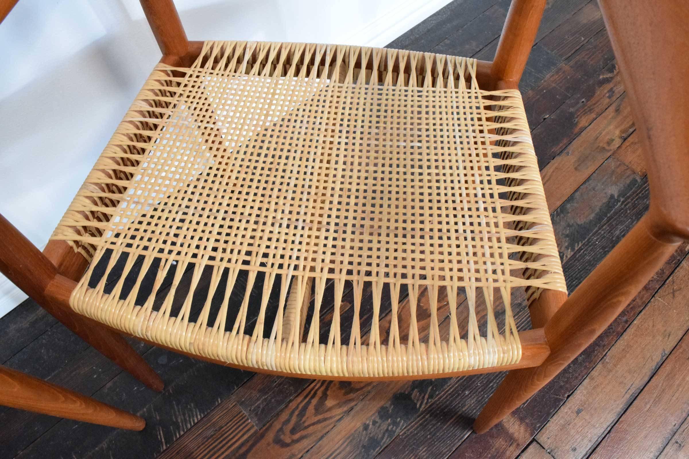 Coppia di sedie rotonde Hans Wegner 1