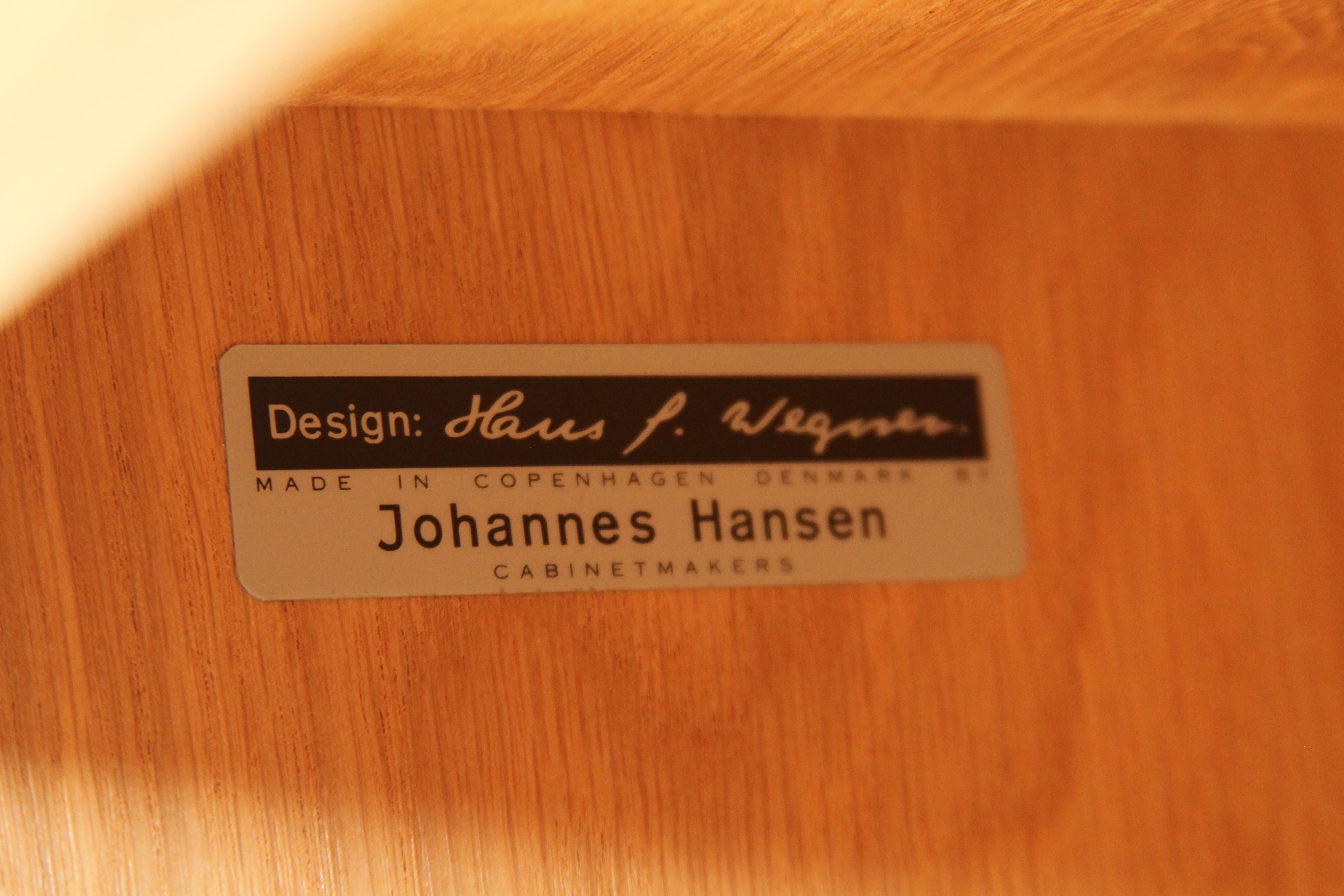 Pair of Hans Wegner Tambour Cabinets for Johannes Hansen, 1960s 9