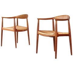 Pair of Hans Wegner the Chair, Model JH501, Johannes Hansen, 1950s-1960s