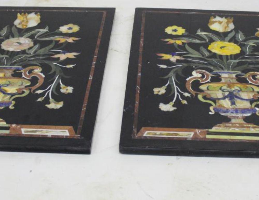 Pair of hard stone plaques In Good Condition For Sale In Rome, IT