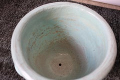 Pair of Turquoise Glazed Pottery Planters by Harding Black, 1960
